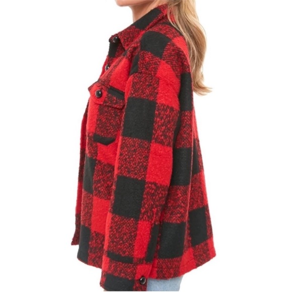 Tuckernuck Pomander Place Wool Buffalo Check Austen Shirt Jacket Size Small - Picture 5 of 13